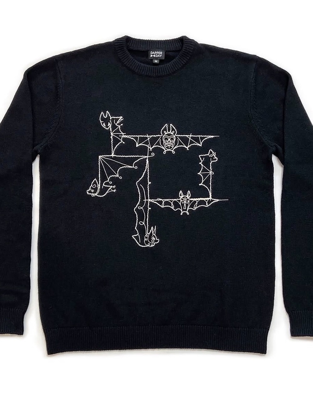 Dapper Day Black Bats Sweater